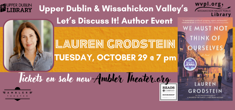 Lauren Grodstein Author event